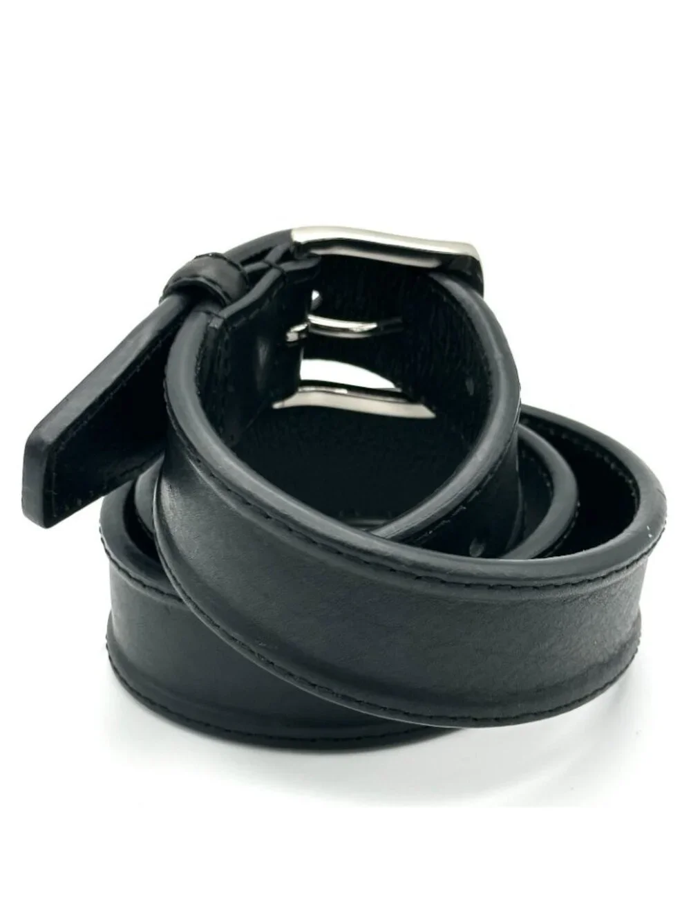Black Thick Leather Belt Men’s 34” x 1.5” Biker Rocker Punk Grunge Emo Unisex